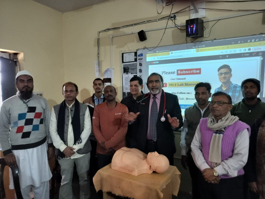 बालगुदर में सीपीआर प्रशिक्षण कार्यक्रम आयोजित